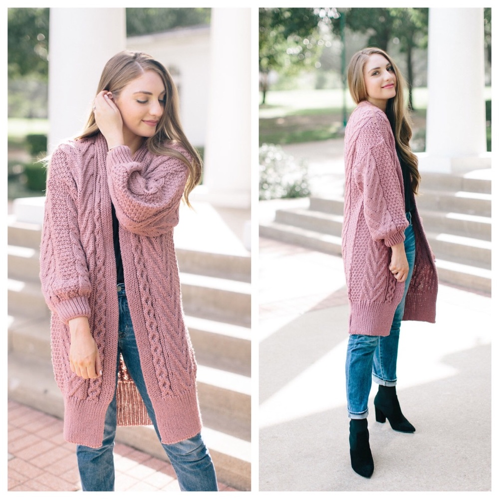 Topshop Pink Cardigan